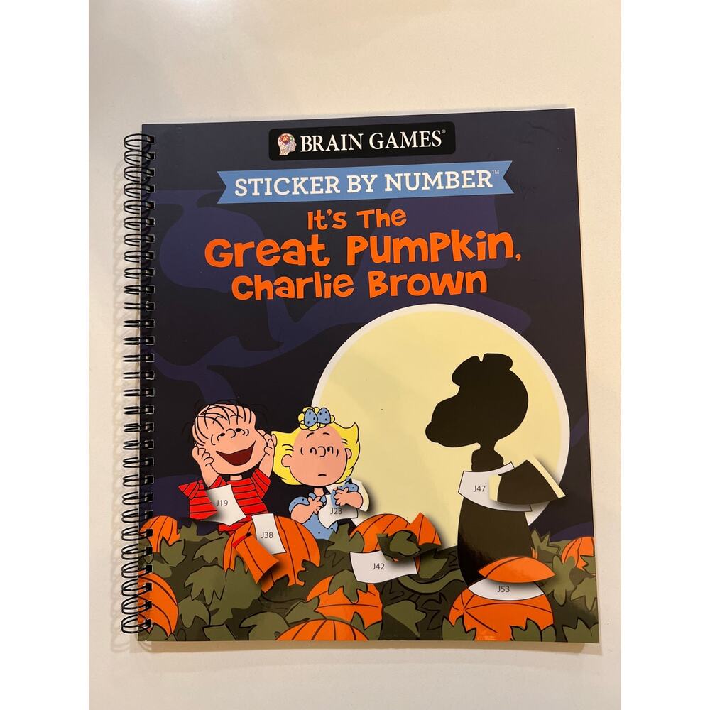 NEW Sticker by Number, Its the Great Pumpkin Charlie Brown